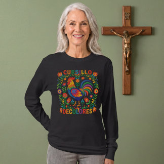 Cursillo DeColores Spansk Folkkonst Tupp T Shirt