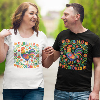 Cursillo DeColores Spansk Folkkonst Tupp T Shirt