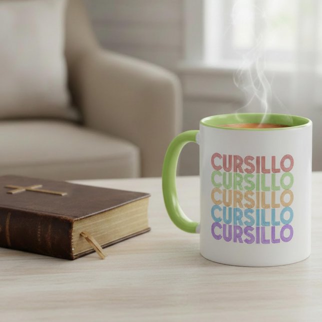 Cursillo Färgglatt Regnbågs DeColores Mugg (Skapare uppladdad)