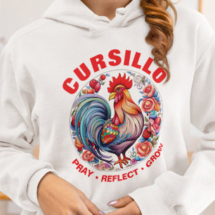 Cursillo Färgrik Tupp Be Om Tanke Växa T Shirt
