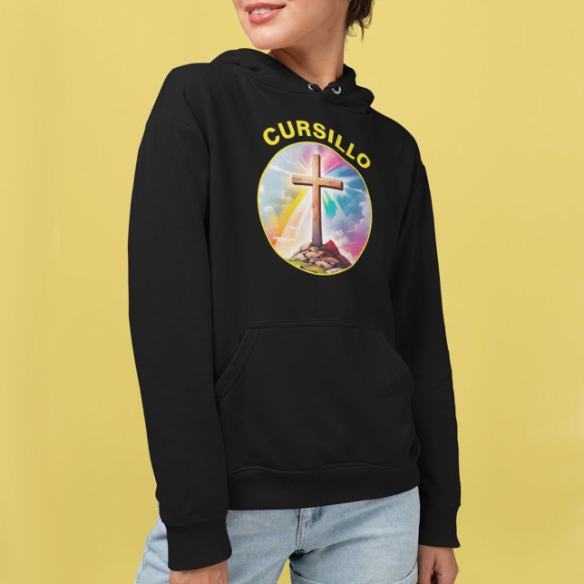 Cursillo Träkors Med Regnbåge Och Moln T Shirt (Skapare uppladdad)