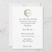 Cursive Elegance med Blommigt Monogram