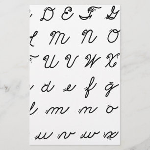 cursive handskrift kartlägger brevpapper