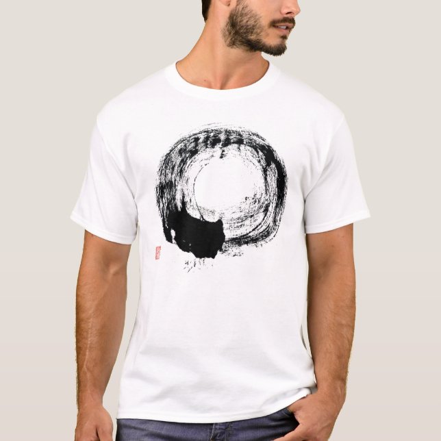 Cursiven cirklar tee shirt (Framsida)