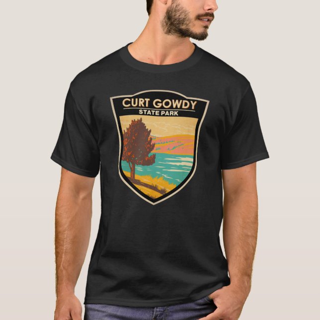 Curt Gowdy State Park Wyoming Vintage T Shirt (Framsida)