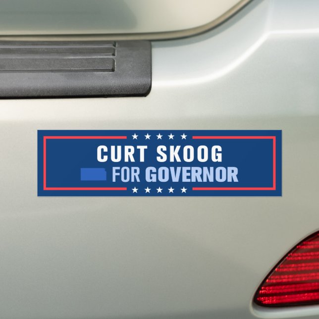 Curt Skoog för Kansas guvernör Bildekal (På Bil)