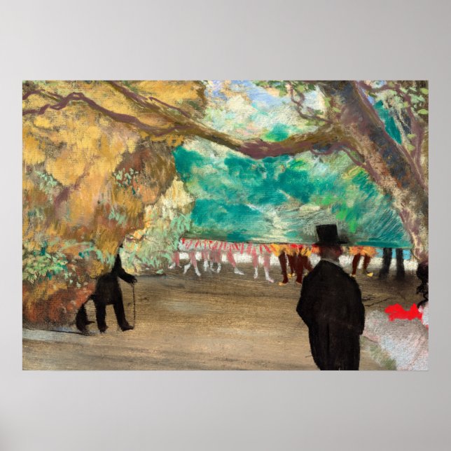 Curtain, 1880 av Edgar Degas Poster (Framsidan)