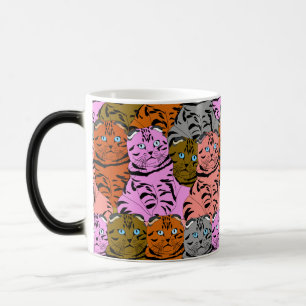 Curted Bilder of Cats Animal Art Stupid Tittar Magisk Mugg