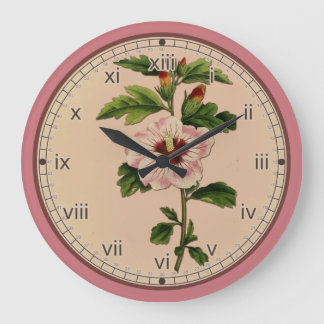 Curtis Botanical Vild Ro Wall Clock i 3 Stilar Stor Klocka