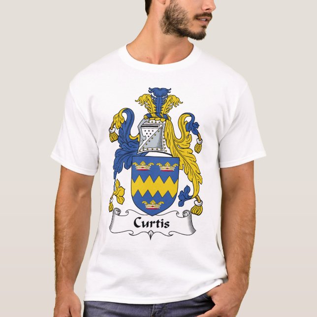 Curtis familjvapensköld t-shirt (Framsida)
