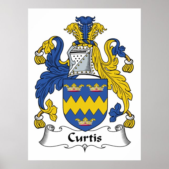 Curtis Family Crest Poster (Framsidan)