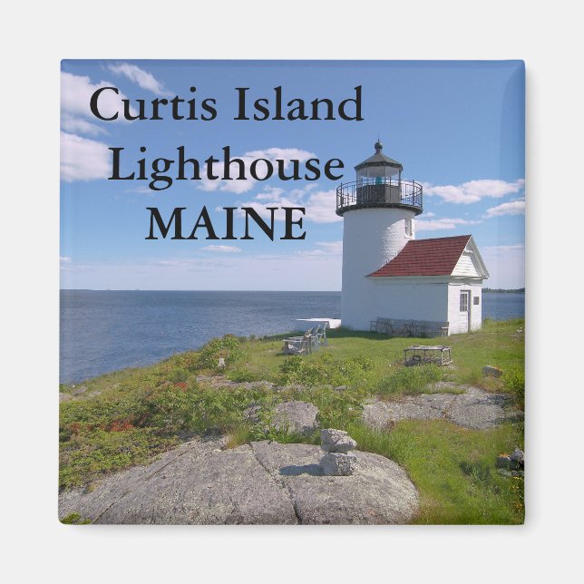 Curtis Island fyr, Maine Magnet (Framsidan)
