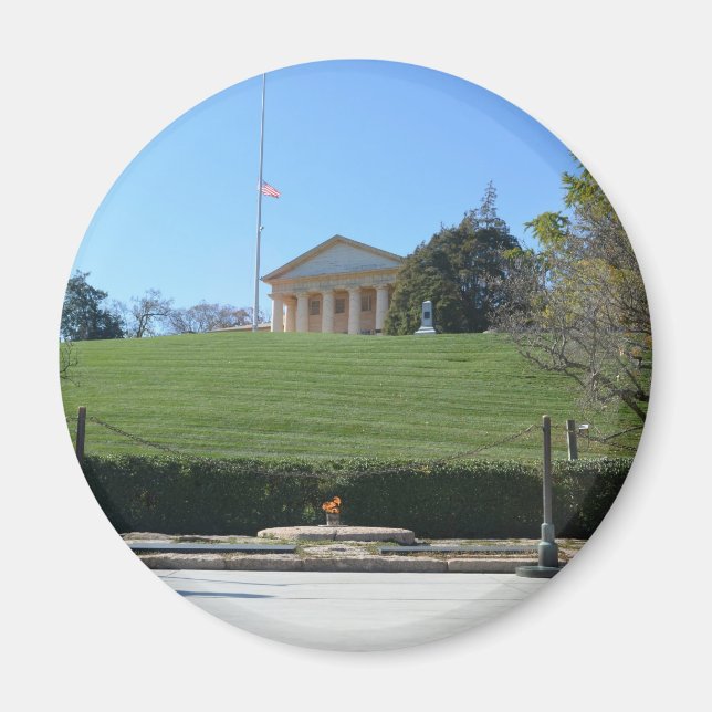 Curtis-Lee Mansion & JFK Flame Magnet (Framsidan)