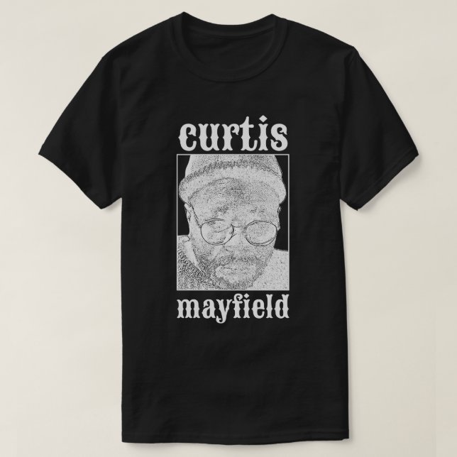 Curtis Mayfield White T Shirt (Design framsida)