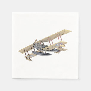 Curtiss Flyter Flygplan Pappra Party Napkins Pappersservett