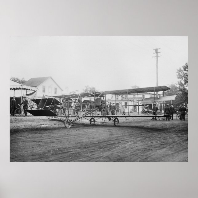 Curtiss-Herring Flies Maskin, tidigt 1900-talet Poster (Framsidan)