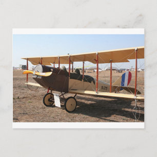Curtiss Jenny Biplan Aircraft Vykort