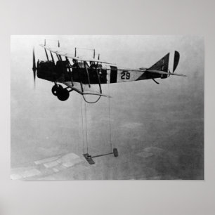 Curtiss JN-4 Jenny Aircraft med modell Vinge Poster