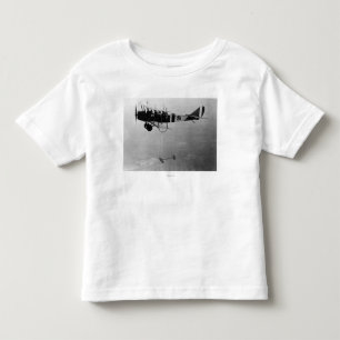 Curtiss JN-4 Jenny flygplan med modellerar vingen T-shirt