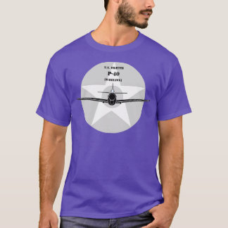 Curtiss P40 Warhawk WWII-kombattant T Shirt