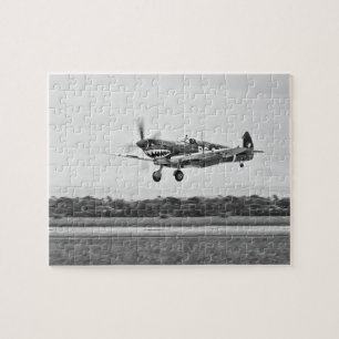 Curtiss P-40 Warhawk Fighter Luft Flygplan Pussel