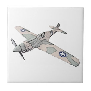 Curtiss P-40 Warhawk flygplan Kakelplatta