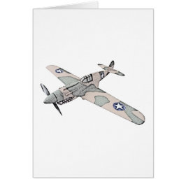 Curtiss P-40 Warhawk noterar OBS Kort