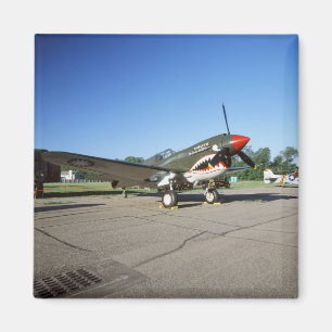 Curtiss P-40 Warhawk, på Minnesota CAF Air Show Magnet
