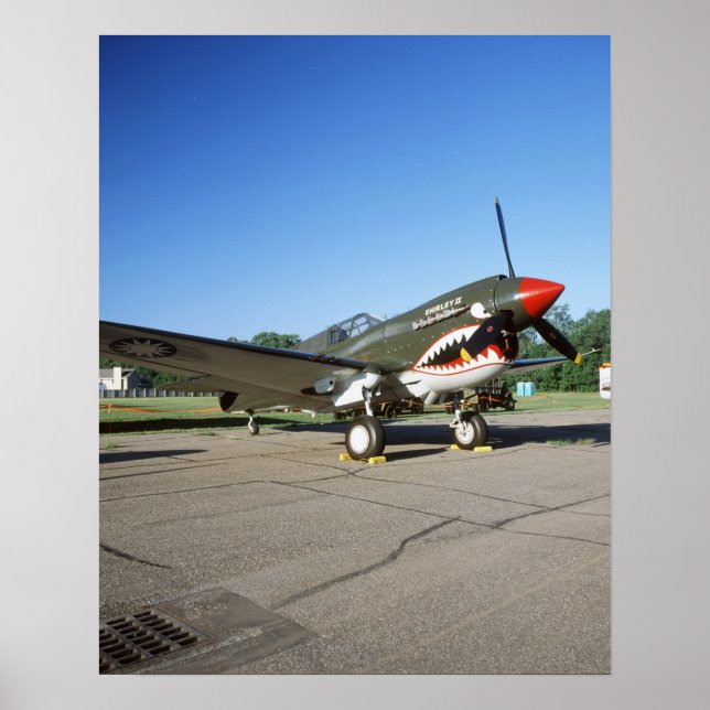 Curtiss P-40 Warhawk, på Minnesota CAF Air Show Poster (Framsidan)