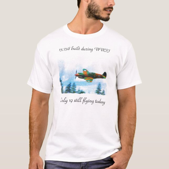Curtiss P-40 Warhawk T-shirt (Framsida)