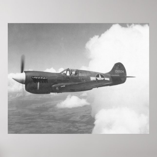 Curtiss P-40E Poster (Framsidan)