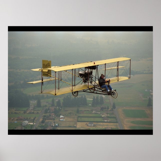 Curtiss, Pusher-replik, 1947_Classic Aviation Poster (Framsidan)