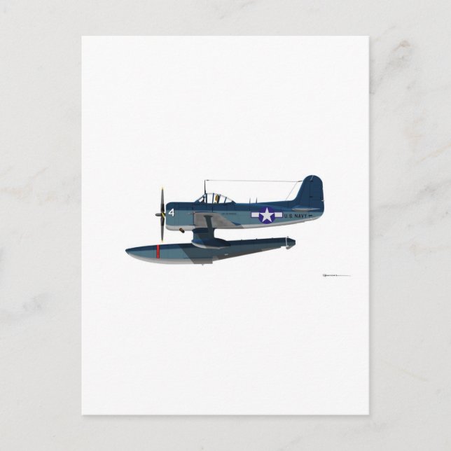 Curtiss SC-1 Seahawk Vykort (Framsida)