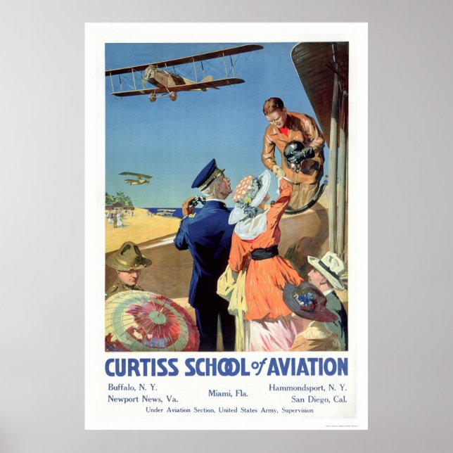 Curtiss School of Aviation (US02053) Poster (Framsidan)
