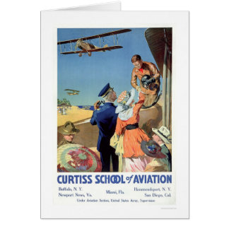Curtiss skolar av flyg (US02053) Hälsningskort