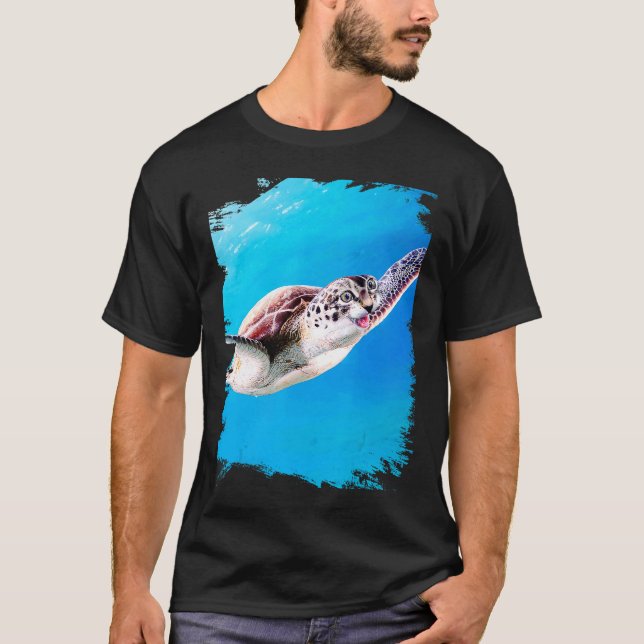 Curtle Katt Sköldpadda Hybrid T Shirt (Framsida)