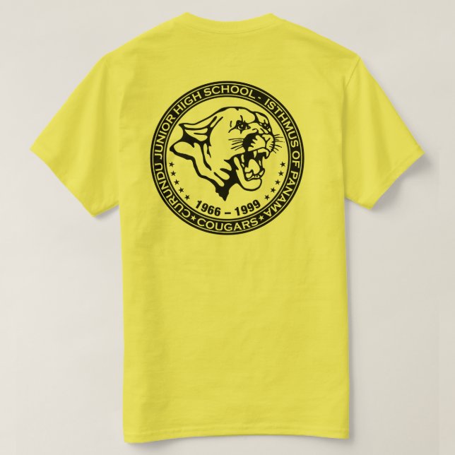 Curundu Junior High School, Republiken Panama T-shirt (Design baksida)