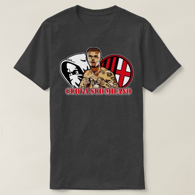 Curva sud Milano 9 T Shirt (Design framsida)
