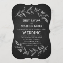 Curved Grenar | Chalkboard Bröllop