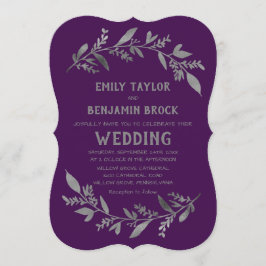 Curved Grenar | SILVER BRÖLLOP Inbjudningar