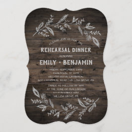 Curved Grenar | Trärkornsmiddag Inbjudningar