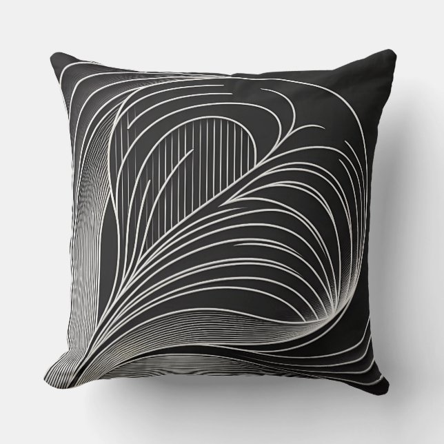 Curved Line Motion Kudde (Framsida)
