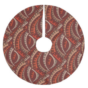 Curved Piano Nycklar Julgransmatta Borstad Polyester