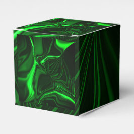 Curves and folds green nickeled on dark background presentaskar