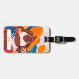 Curvy Black Woman, Beach Vacation Redo Bagagebricka