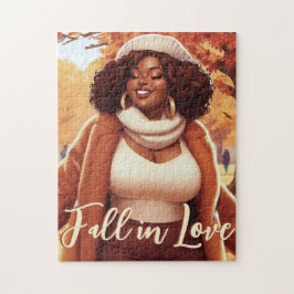 Curvy Black Woman Fall Bliss Pussel