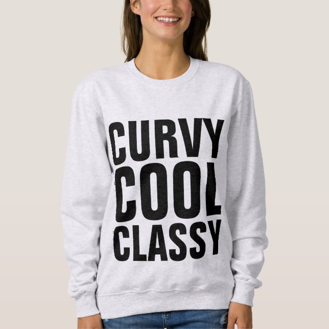 CURVY COOLA CLASSY Dam T-shirts (Framsida)