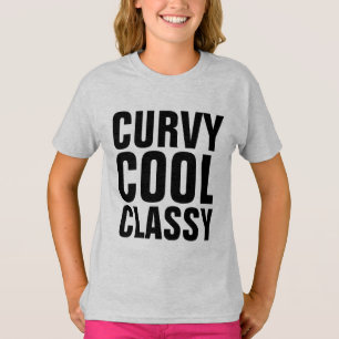 CURVY COOLA CLASSY Dam T-shirts