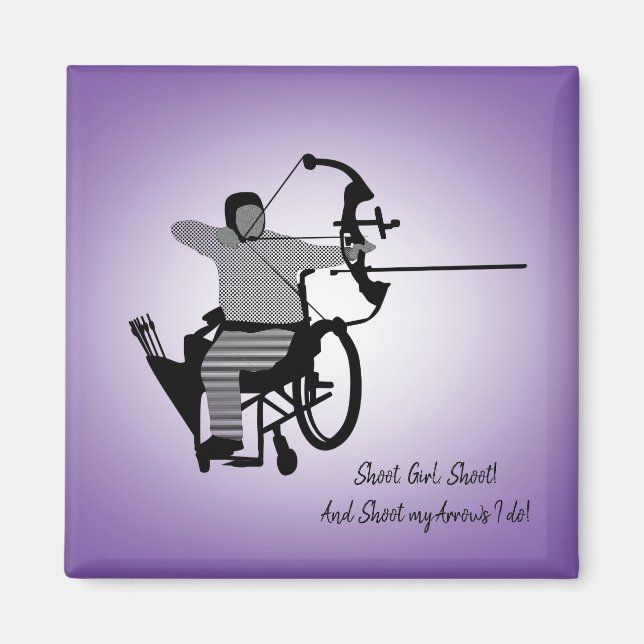 Curvy Girl Muslim Archer Magnet (Framsidan)