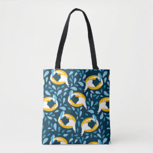 Curvy Girl Swimming Tote Tygkasse